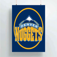 Onyourcases Denver Nuggets NBA Custom Poster Silk Poster Wall Decor Home Decoration Wall Art Satin Silky Decorative Wallpaper Personalized Wall Hanging 20x14 Inch 24x35 Inch Poster
