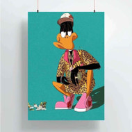 Onyourcases Duck Gucci Custom Poster Silk Poster Wall Decor Home Decoration Wall Art Satin Silky Decorative Wallpaper Personalized Wall Hanging 20x14 Inch 24x35 Inch Poster