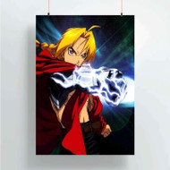 Onyourcases Edward Elric Fullmetal Alchemist Custom Poster Silk Poster Wall Decor Home Decoration Wall Art Satin Silky Decorative Wallpaper Personalized Wall Hanging 20x14 Inch 24x35 Inch Poster