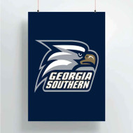 Onyourcases Georgia Southern Eagles Custom Poster Silk Poster Wall Decor Home Decoration Wall Art Satin Silky Decorative Wallpaper Personalized Wall Hanging 20x14 Inch 24x35 Inch Poster