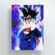 Onyourcases Goku Ultra Instinct Dragon Ball Super Custom Poster Silk Poster Wall Decor Home Decoration Wall Art Satin Silky Decorative Wallpaper Personalized Wall Hanging 20x14 Inch 24x35 Inch Poster