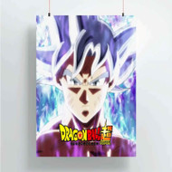 Onyourcases Goku Ultra Instinct Mastered DBS Custom Poster Silk Poster Wall Decor Home Decoration Wall Art Satin Silky Decorative Wallpaper Personalized Wall Hanging 20x14 Inch 24x35 Inch Poster
