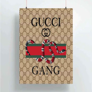 Onyourcases Gucci Gang Custom Poster Silk Poster Wall Decor Home Decoration Wall Art Satin Silky Decorative Wallpaper Personalized Wall Hanging 20x14 Inch 24x35 Inch Poster