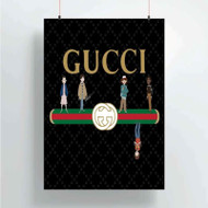 Onyourcases Gucci Stranger Things Custom Poster Silk Poster Wall Decor Home Decoration Wall Art Satin Silky Decorative Wallpaper Personalized Wall Hanging 20x14 Inch 24x35 Inch Poster