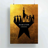 Onyourcases Hamilton American Musical Custom Poster Silk Poster Wall Decor Home Decoration Wall Art Satin Silky Decorative Wallpaper Personalized Wall Hanging 20x14 Inch 24x35 Inch Poster