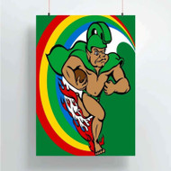 Onyourcases Hawaii Rainbow Warriors Custom Poster Silk Poster Wall Decor Home Decoration Wall Art Satin Silky Decorative Wallpaper Personalized Wall Hanging 20x14 Inch 24x35 Inch Poster