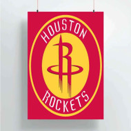 Onyourcases Houston Rockets NBA Custom Poster Silk Poster Wall Decor Home Decoration Wall Art Satin Silky Decorative Wallpaper Personalized Wall Hanging 20x14 Inch 24x35 Inch Poster