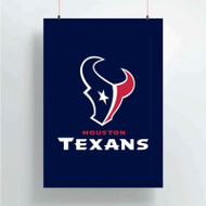 Onyourcases Houston Texans NFL Art Custom Poster Silk Poster Wall Decor Home Decoration Wall Art Satin Silky Decorative Wallpaper Personalized Wall Hanging 20x14 Inch 24x35 Inch Poster