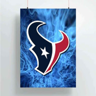 Onyourcases Houston Texans NFL Custom Poster Silk Poster Wall Decor Home Decoration Wall Art Satin Silky Decorative Wallpaper Personalized Wall Hanging 20x14 Inch 24x35 Inch Poster