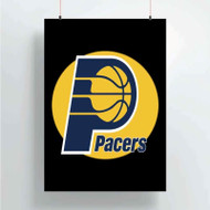 Onyourcases Indiana Pacers NBA Art Custom Poster Silk Poster Wall Decor Home Decoration Wall Art Satin Silky Decorative Wallpaper Personalized Wall Hanging 20x14 Inch 24x35 Inch Poster