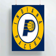 Onyourcases Indiana Pacers NBA Custom Poster Silk Poster Wall Decor Home Decoration Wall Art Satin Silky Decorative Wallpaper Personalized Wall Hanging 20x14 Inch 24x35 Inch Poster