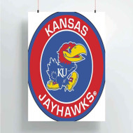 Onyourcases Kansas Jayhawks Custom Poster Silk Poster Wall Decor Home Decoration Wall Art Satin Silky Decorative Wallpaper Personalized Wall Hanging 20x14 Inch 24x35 Inch Poster