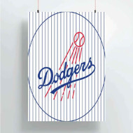 Onyourcases LA Dodgers MLB Custom Poster Silk Poster Wall Decor Home Decoration Wall Art Satin Silky Decorative Wallpaper Personalized Wall Hanging 20x14 Inch 24x35 Inch Poster