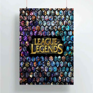 Onyourcases League of Legends Custom Poster Silk Poster Wall Decor Home Decoration Wall Art Satin Silky Decorative Wallpaper Personalized Wall Hanging 20x14 Inch 24x35 Inch Poster