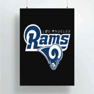 Onyourcases Los Angeles Rams NFL Art Custom Poster Silk Poster Wall Decor Home Decoration Wall Art Satin Silky Decorative Wallpaper Personalized Wall Hanging 20x14 Inch 24x35 Inch Poster
