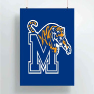 Onyourcases Memphis Tigers Custom Poster Silk Poster Wall Decor Home Decoration Wall Art Satin Silky Decorative Wallpaper Personalized Wall Hanging 20x14 Inch 24x35 Inch Poster