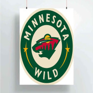Onyourcases Minnesota Wild NHL Custom Poster Silk Poster Wall Decor Home Decoration Wall Art Satin Silky Decorative Wallpaper Personalized Wall Hanging 20x14 Inch 24x35 Inch Poster