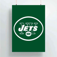 Onyourcases New York Jets NFL Art Custom Poster Silk Poster Wall Decor Home Decoration Wall Art Satin Silky Decorative Wallpaper Personalized Wall Hanging 20x14 Inch 24x35 Inch Poster