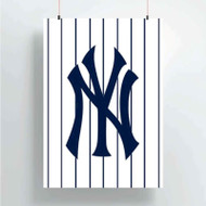 Onyourcases New York Yankees MLB Custom Poster Silk Poster Wall Decor Home Decoration Wall Art Satin Silky Decorative Wallpaper Personalized Wall Hanging 20x14 Inch 24x35 Inch Poster