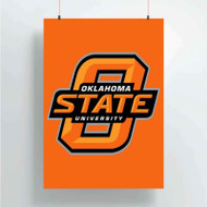 Onyourcases Oklahoma State Cowboys Custom Poster Silk Poster Wall Decor Home Decoration Wall Art Satin Silky Decorative Wallpaper Personalized Wall Hanging 20x14 Inch 24x35 Inch Poster