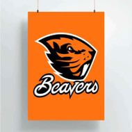 Onyourcases Oregon State Beavers Custom Poster Silk Poster Wall Decor Home Decoration Wall Art Satin Silky Decorative Wallpaper Personalized Wall Hanging 20x14 Inch 24x35 Inch Poster