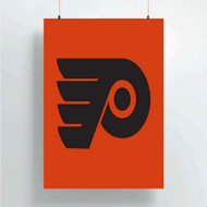 Onyourcases Philadelphia Flyers NHL Art Custom Poster Silk Poster Wall Decor Home Decoration Wall Art Satin Silky Decorative Wallpaper Personalized Wall Hanging 20x14 Inch 24x35 Inch Poster