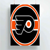 Onyourcases Philadelphia Flyers NHL Custom Poster Silk Poster Wall Decor Home Decoration Wall Art Satin Silky Decorative Wallpaper Personalized Wall Hanging 20x14 Inch 24x35 Inch Poster