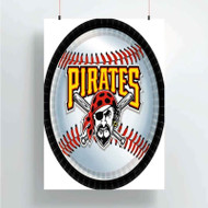 Onyourcases Pittsburgh Pirates MLB Custom Poster Silk Poster Wall Decor Home Decoration Wall Art Satin Silky Decorative Wallpaper Personalized Wall Hanging 20x14 Inch 24x35 Inch Poster
