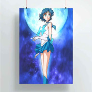 Onyourcases Sailor Mercury Custom Poster Silk Poster Wall Decor Home Decoration Wall Art Satin Silky Decorative Wallpaper Personalized Wall Hanging 20x14 Inch 24x35 Inch Poster