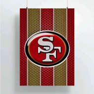 Onyourcases San Francisco 49ers NFL Custom Poster Silk Poster Wall Decor Home Decoration Wall Art Satin Silky Decorative Wallpaper Personalized Wall Hanging 20x14 Inch 24x35 Inch Poster
