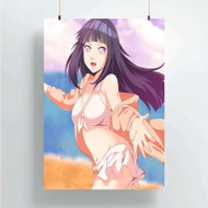 Onyourcases Sexy Hinata Hyuga Custom Poster Silk Poster Wall Decor Home Decoration Wall Art Satin Silky Decorative Wallpaper Personalized Wall Hanging 20x14 Inch 24x35 Inch Poster