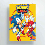 Onyourcases Sonic Mania Art Custom Poster Silk Poster Wall Decor Home Decoration Wall Art Satin Silky Decorative Wallpaper Personalized Wall Hanging 20x14 Inch 24x35 Inch Poster