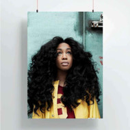 Onyourcases Sza Custom Poster Silk Poster Wall Decor Home Decoration Wall Art Satin Silky Decorative Wallpaper Personalized Wall Hanging 20x14 Inch 24x35 Inch Poster