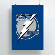 Onyourcases Tampa Bay Lightning NHL Art Custom Poster Silk Poster Wall Decor Home Decoration Wall Art Satin Silky Decorative Wallpaper Personalized Wall Hanging 20x14 Inch 24x35 Inch Poster