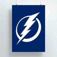 Onyourcases Tampa Bay Lightning NHL Custom Poster Silk Poster Wall Decor Home Decoration Wall Art Satin Silky Decorative Wallpaper Personalized Wall Hanging 20x14 Inch 24x35 Inch Poster