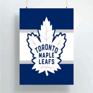 Onyourcases Toronto Maple Leafs NHL Art Custom Poster Silk Poster Wall Decor Home Decoration Wall Art Satin Silky Decorative Wallpaper Personalized Wall Hanging 20x14 Inch 24x35 Inch Poster