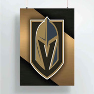 Onyourcases Vegas Golden Knights NHL Custom Poster Silk Poster Wall Decor Home Decoration Wall Art Satin Silky Decorative Wallpaper Personalized Wall Hanging 20x14 Inch 24x35 Inch Poster