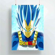 Onyourcases Vegeta Super Saiyan Blue Mastered Custom Poster Silk Poster Wall Decor Home Decoration Wall Art Satin Silky Decorative Wallpaper Personalized Wall Hanging 20x14 Inch 24x35 Inch Poster