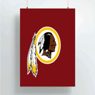 Onyourcases Washington Redskins NFL Art Custom Poster Silk Poster Wall Decor Home Decoration Wall Art Satin Silky Decorative Wallpaper Personalized Wall Hanging 20x14 Inch 24x35 Inch Poster