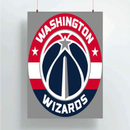 Onyourcases Washington Wizards NBA Custom Poster Silk Poster Wall Decor Home Decoration Wall Art Satin Silky Decorative Wallpaper Personalized Wall Hanging 20x14 Inch 24x35 Inch Poster