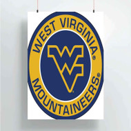 Onyourcases West Virginia Mountaineers Custom Poster Silk Poster Wall Decor Home Decoration Wall Art Satin Silky Decorative Wallpaper Personalized Wall Hanging 20x14 Inch 24x35 Inch Poster