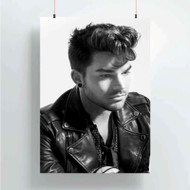 Onyourcases Adam Lambert Black and White Custom Poster New Silk Poster Wall Decor Home Decoration Wall Art Satin Silky Decorative Wallpaper Personalized Wall Hanging 20x14 Inch 24x35 Inch Poster