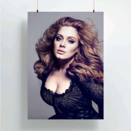 Onyourcases Adele Sexy Custom Poster New Silk Poster Wall Decor Home Decoration Wall Art Satin Silky Decorative Wallpaper Personalized Wall Hanging 20x14 Inch 24x35 Inch Poster