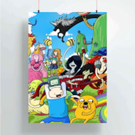 Onyourcases Adventure Time and Friends Custom Poster New Silk Poster Wall Decor Home Decoration Wall Art Satin Silky Decorative Wallpaper Personalized Wall Hanging 20x14 Inch 24x35 Inch Poster