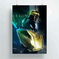 Onyourcases Arrow Superhero With Shield Custom Poster New Silk Poster Wall Decor Home Decoration Wall Art Satin Silky Decorative Wallpaper Personalized Wall Hanging 20x14 Inch 24x35 Inch Poster