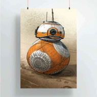 Onyourcases BB8 Droid Star Wars The Force Awakens Custom Poster New Silk Poster Wall Decor Home Decoration Wall Art Satin Silky Decorative Wallpaper Personalized Wall Hanging 20x14 Inch 24x35 Inch Poster