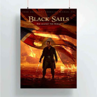 Onyourcases Black Sails Custom Poster New Silk Poster Wall Decor Home Decoration Wall Art Satin Silky Decorative Wallpaper Personalized Wall Hanging 20x14 Inch 24x35 Inch Poster
