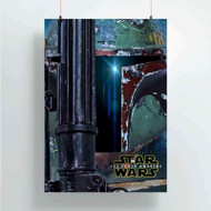 Onyourcases Boba Fett Star War The Force Awakens Custom Poster New Silk Poster Wall Decor Home Decoration Wall Art Satin Silky Decorative Wallpaper Personalized Wall Hanging 20x14 Inch 24x35 Inch Poster