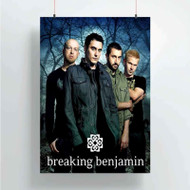 Onyourcases Breaking Benjamin Custom Poster New Silk Poster Wall Decor Home Decoration Wall Art Satin Silky Decorative Wallpaper Personalized Wall Hanging 20x14 Inch 24x35 Inch Poster