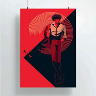 Onyourcases Cowboy Bebop Red Circle Custom Poster New Silk Poster Wall Decor Home Decoration Wall Art Satin Silky Decorative Wallpaper Personalized Wall Hanging 20x14 Inch 24x35 Inch Poster